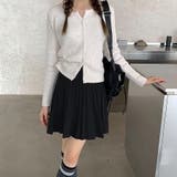 ニット ミニスカート Aラインプリーツ  | ミスウェディー | 詳細画像12 