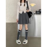 ニット ミニスカート Aラインプリーツ  | ミスウェディー | 詳細画像7 