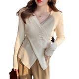 Vネック チュニックニット レディース | ミスウェディー | 詳細画像2