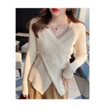 Vネック チュニックニット レディース | ミスウェディー | 詳細画像3