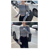 ワンショルダー 長袖 Tシャツ | ミスウェディー | 詳細画像6 