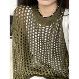 透かし編み ニット レディース 長袖 メッシュ シアートップス 春秋 韓国 | ミスウェディー | 詳細画像11 