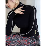 バイカラー ニット 長袖 ハイネック レディース 配色 | ミスウェディー | 詳細画像8 