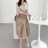 シャツワンピース 長袖 ロング レディース 秋 切り替え | ミスウェディー | 詳細画像4 