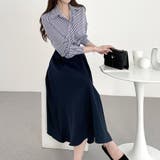 シャツワンピース 長袖 ロング レディース 秋 切り替え | ミスウェディー | 詳細画像9 