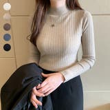 ニット セーター レディース 長袖 トップス  ハイネック   | ミスウェディー | 詳細画像1 