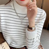 裏起毛 ハイネック リブニット | ミスウェディー | 詳細画像6 