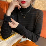 裏起毛 ハイネック リブニット | ミスウェディー | 詳細画像13 