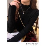 ブラック | ニット トップス ハイネック | ミスウェディー