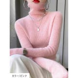 ニット セーター レディース ハイネック 長袖 シンプル 通勤 秋冬 韓国 | ミスウェディー | 詳細画像7 