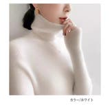ニット セーター レディース ハイネック 長袖 シンプル 通勤 秋冬 韓国 | ミスウェディー | 詳細画像5 