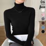 ブラック | タートルネック ニット レディース | misweddy