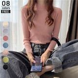 ピンク | ハイネック リブニット レディース | ミスウェディー