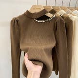 セクシー リブニット オフショルダー 肩開き | ミスウェディー | 詳細画像7 