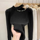 セクシー リブニット オフショルダー 肩開き | ミスウェディー | 詳細画像8 