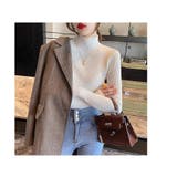 秋冬ニット ストライプ ハイネック | ミスウェディー | 詳細画像3 