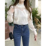 レース トップス 透け感 ブラウス花柄 | ミスウェディー | 詳細画像9