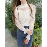 レース トップス 透け感 ブラウス花柄 | ミスウェディー | 詳細画像10