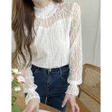 レース トップス 透け感 ブラウス花柄 | ミスウェディー | 詳細画像11