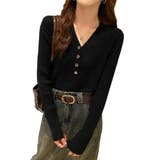 Vネック ニットトップス レディース | ミスウェディー | 詳細画像2 