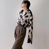 レオパードシャツ レディース 長袖 プリント ゆったり シンプル 春秋 韓国 | ミスウェディー | 詳細画像5 