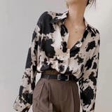 レオパードシャツ レディース 長袖 プリント ゆったり シンプル 春秋 韓国 | ミスウェディー | 詳細画像6 