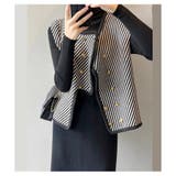 ジレ ベスト レディース ニット 前開き ゆったり 重ね着 オフィス 春秋 | ミスウェディー | 詳細画像5 