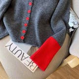 配色ニット レディース ニットカーディガン | ミスウェディー | 詳細画像8 