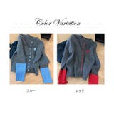 配色ニット レディース ニットカーディガン | ミスウェディー | 詳細画像1 