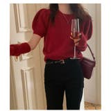 アームウォーマー付きニット レディース 春 パフスリーブ 体型カバー 韓国 | ミスウェディー | 詳細画像15 