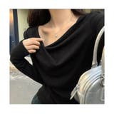 カットソー ニットドレープネック トップス | ミスウェディー | 詳細画像9 