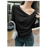 カットソー ニットドレープネック トップス | ミスウェディー | 詳細画像10 