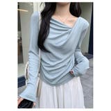 カットソー ニットドレープネック トップス | ミスウェディー | 詳細画像12 