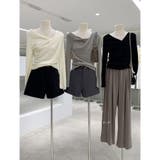 カットソー ニットドレープネック トップス | ミスウェディー | 詳細画像13 