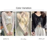 花柄 レース カーディガン | ミスウェディー | 詳細画像1 