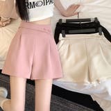 ピンク | ショートパンツ ハイウエスト シンプルショートパンツ | ミスウェディー