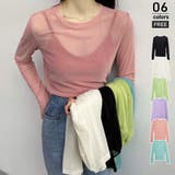 ピンク | シアートップス シアーインナー クールネック | ミスウェディー