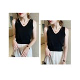 ニットタンクトップ Vネックサマーニット ノースリーブ | ミスウェディー | 詳細画像14