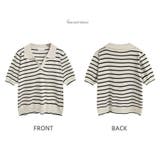 ポロシャツ半袖 Vネック tシャツ半袖ニット | ミスウェディー | 詳細画像12 