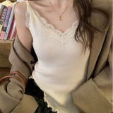 レースキャミソール レースキャミ レースタンクトップ | ミスウェディー | 詳細画像14 