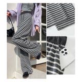 ボーダー柄 ワイドパンツ レディース | ミスウェディー | 詳細画像21