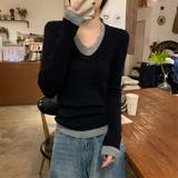 レイヤード ニットトップス 長袖 | ミスウェディー | 詳細画像10 