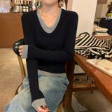 レイヤード ニットトップス 長袖 | ミスウェディー | 詳細画像11 