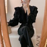 レースフリル Vネック 長袖 | ミスウェディー | 詳細画像11 