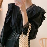 レースフリル Vネック 長袖 | ミスウェディー | 詳細画像12 