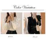 レースフリル Vネック 長袖 | ミスウェディー | 詳細画像1 