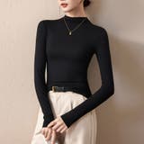 グレー | 半ハイネック 長袖Tシャツ インナー | ミスウェディー