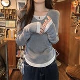 レイヤード リブニット サイドシャーリング | ミスウェディー | 詳細画像12