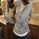 レイヤード リブニット サイドシャーリング | ミスウェディー | 詳細画像14