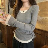 レイヤード リブニット サイドシャーリング | ミスウェディー | 詳細画像15